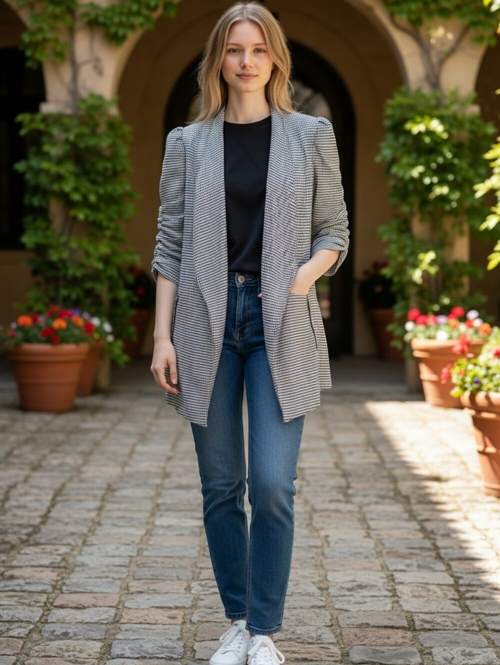 Rachel Zoe Women's Open Front Blazer Size Small Like New